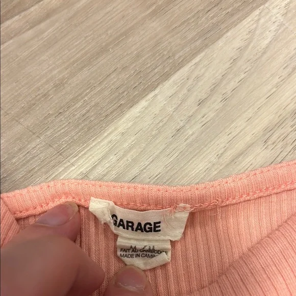 Peach Ribbed Cami Top - Picture 2 of 2